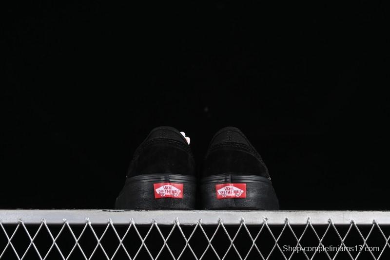 Vans Style 36 SF All Black Skate Shoes with Killer Whale Half-Toe Cap Design - VN0A3MVLB8C