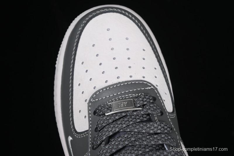 Nike Air Force 1 '07 Low North Face Collaboration Light Grey Two-Tone Low-Top Casual Sneakers - DM6688-046