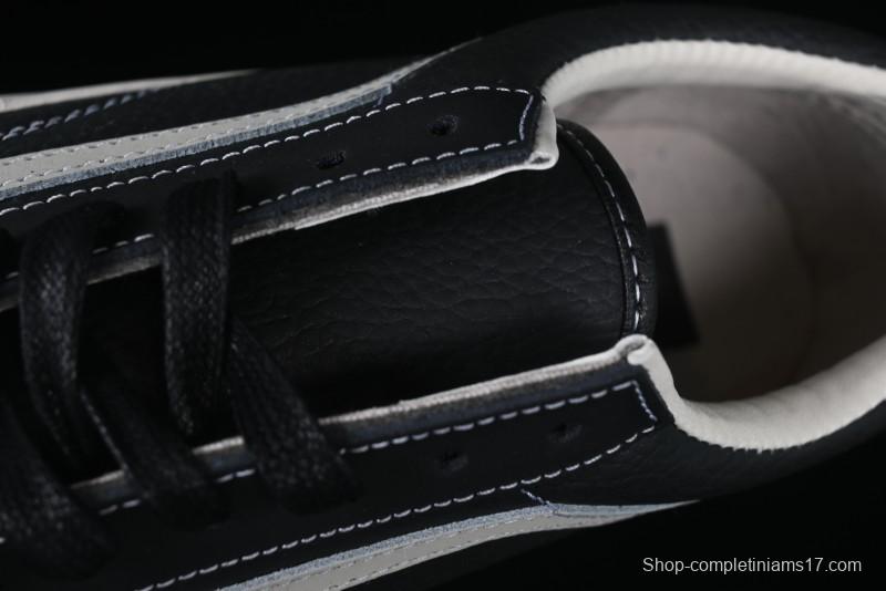 Vans Premium Old Skool 36 Full-Grain Leather Retro Skate Shoes - VN000D57BLK