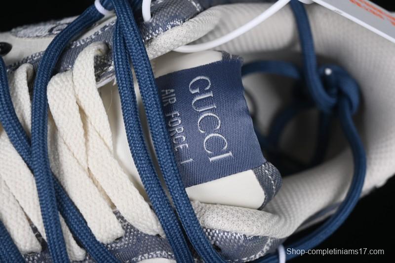 Nike Air Force 1 '07 Low Blue Star Casual Sneakers - BD0077-222