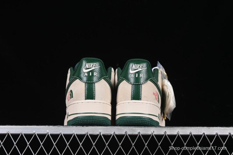 Nike Air Force 1 '07 Low The North Face Collaboration Green Snake Scale Casual Sneakers - DM6688-015
