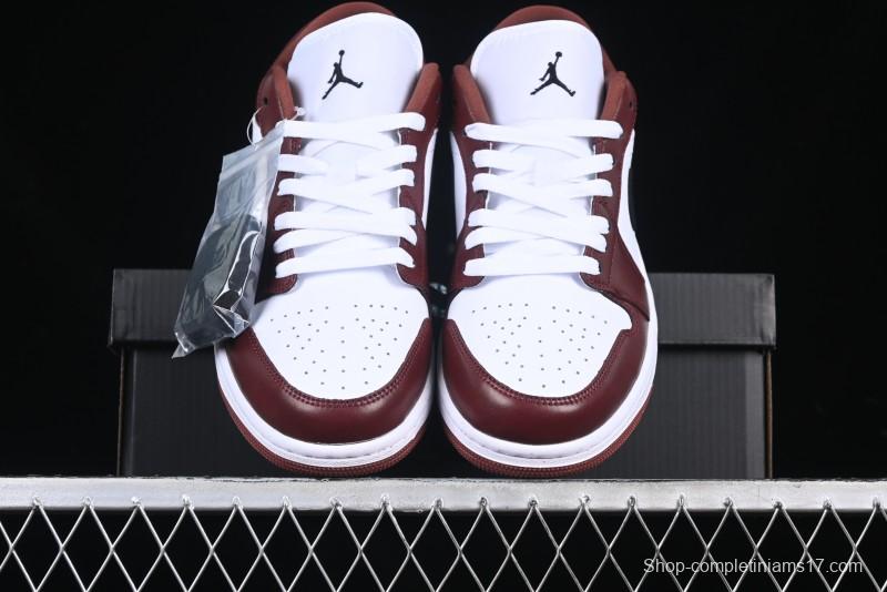 Nike Air Jordan 1 Low AJ1 White University Red Casual Sneakers - HF3148-102
