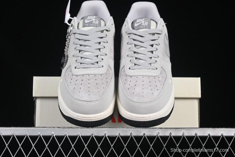 Nike Air Force 1 '07 Low Stussy Collaboration Galaxy Grey Low-Top Casual Sneakers - KK1988-055