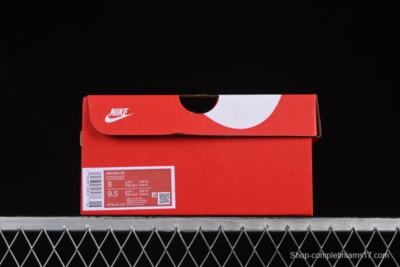 Nike Air Max 90 Retro Running Shoes with Air Cushion - HF3449-100