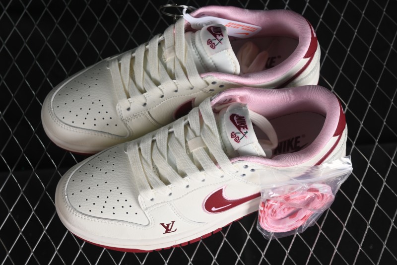 Nike SB Dunk Low Valentine's Day Limited Edition - Cherry Valentine Anniversary High-End Custom Low-Top Casual Sneakers - XX2025-312