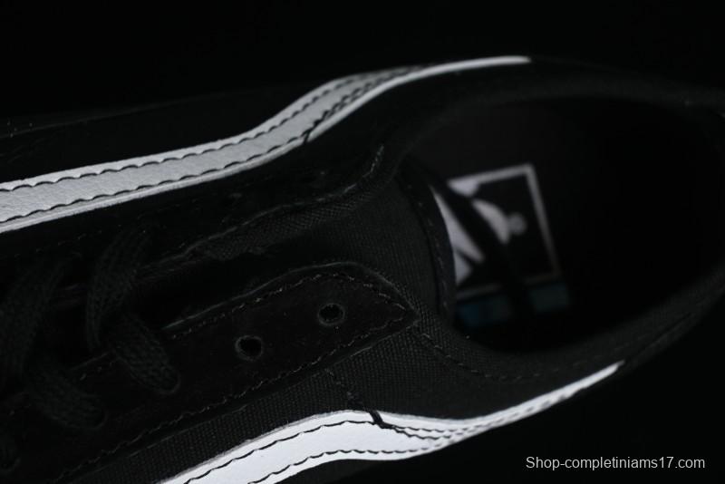 Vans Style 36 SF All Black Skate Shoes with Killer Whale Half-Toe Cap Design - VN0A3MVLB8C