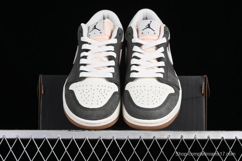 Nike Air Jordan 1 Low "Snkrs Day" Casual Sneakers with Grey Toe Design - FD0399-004
