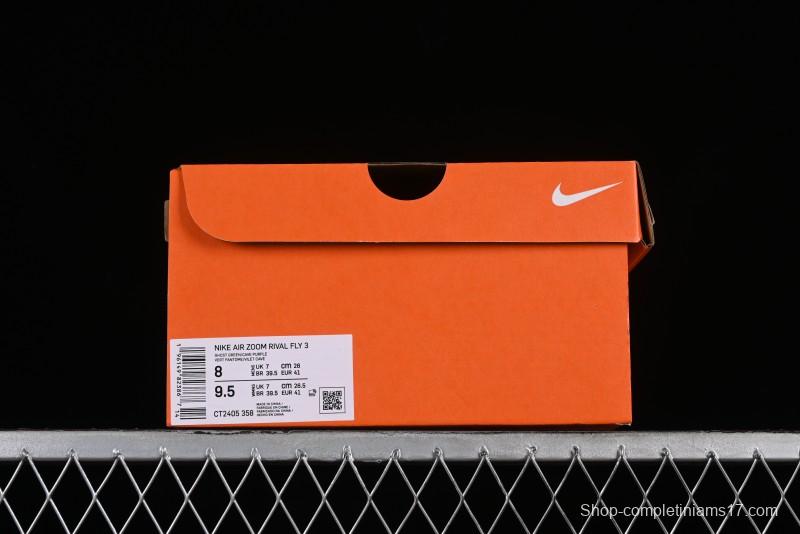 Nike Zoom Rival Fly 3 Lightweight Fabric Comfortable Cushioned Slip-Resistant Low-Top Casual Running Shoes - CT2405-358