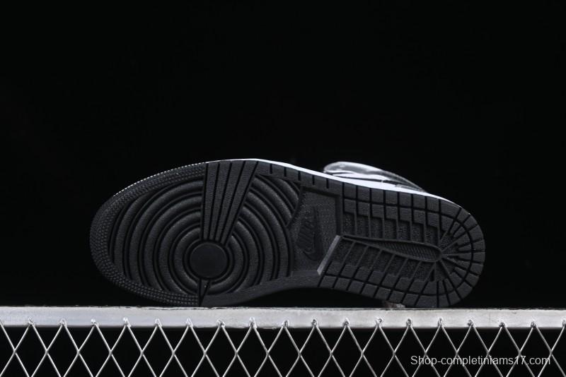 Nike Air Jordan 1 Mid AJ1 Basketball Shoes in Black White Silver - DQ8423-103