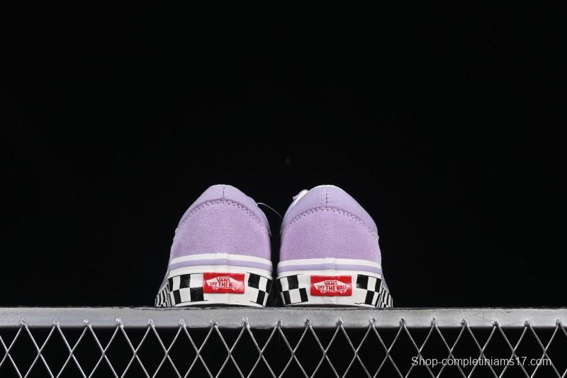 Vans Old Skool Reissue 136 Purple Checkerboard Retro Canvas Shoes - VN000MT6E3N