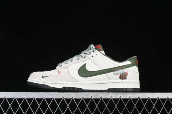 Nike SB Dunk Low UN Collaboration Year of the Snake Limited Edition Green Snake Swoosh Anniversary Custom Low-Top Casual Sneakers - DJ2024-070