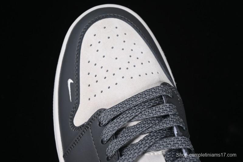 Nike Air Jordan 1 Low Stussy Collaboration - Signal Black Retro Basketball Shoes - XX3318-966