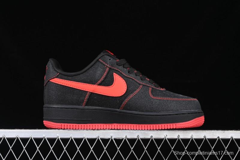 Nike Air Force 1 '07 Low Casual Sneakers in Heartbeat Orange with Full-Length Air Cushion - DF0188-015