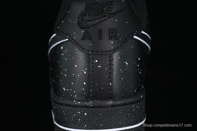 Nike Air Force 1 '07 Low 2D Anime Theme Black White Splatter Casual Sneakers - CK0316-059