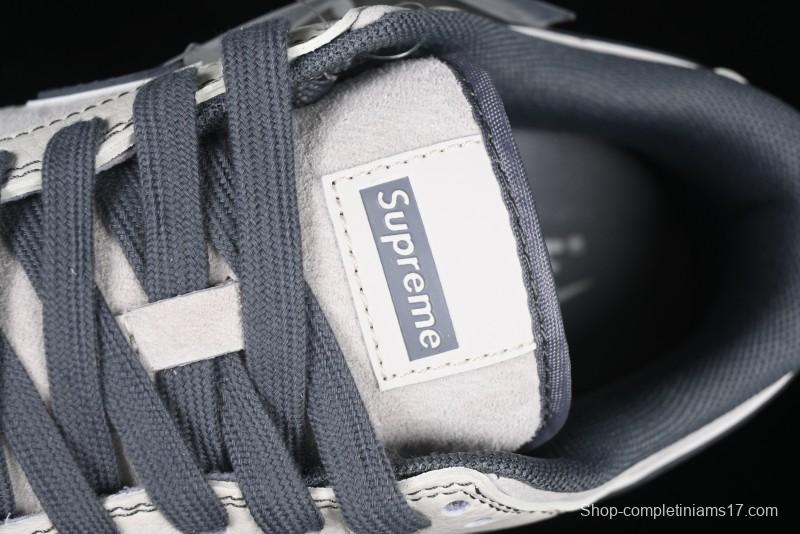 Nike SB Dunk Low Supreme Anniversary Customized Casual Skate Shoes with Double Mini Swoosh - XX3168-303