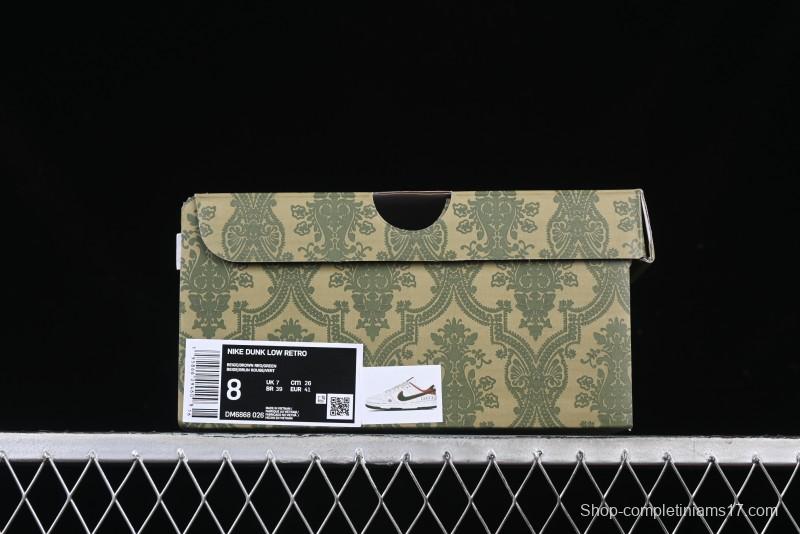 Nike SB Dunk Low Gucci Collaboration Anniversary High-End Custom Low-Top Casual Sneakers - DM6868-026