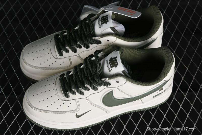 Nike Undefeated x Air Force 1'07 Low Military Green Hemp Rope Casual Sneakers - UT2023-202