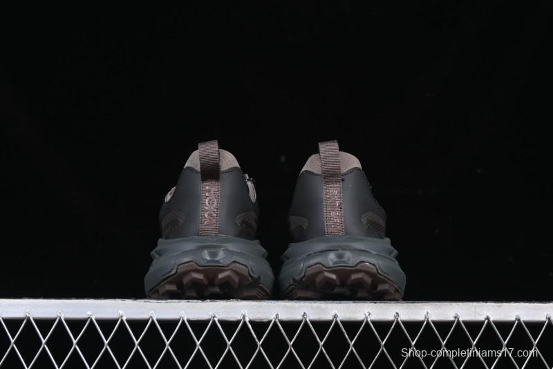 HOKA ONE ONE Satisfy Running Mafate Trail Low-Cut Cushioned Outdoor Hiking Shoes - 1157050 COFF