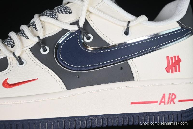 Nike Air Force 1 '07 Low UN Collaboration White Blue Lace-Up Casual Sneakers - SJ1198-103