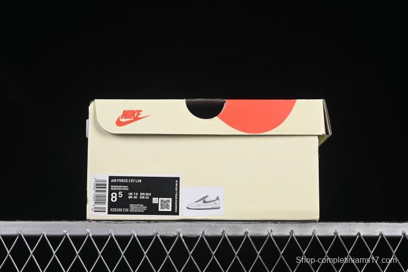 Nike Air Force 1 '07 Low Stussy Collaboration Granite Grey Low-Top Casual Sneakers - XZ6188-226