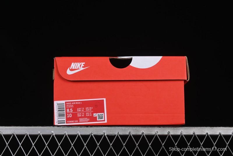 Nike Air Max 1 Retro Running Shoes with Half-Sole Air Cushion - FD9082-103