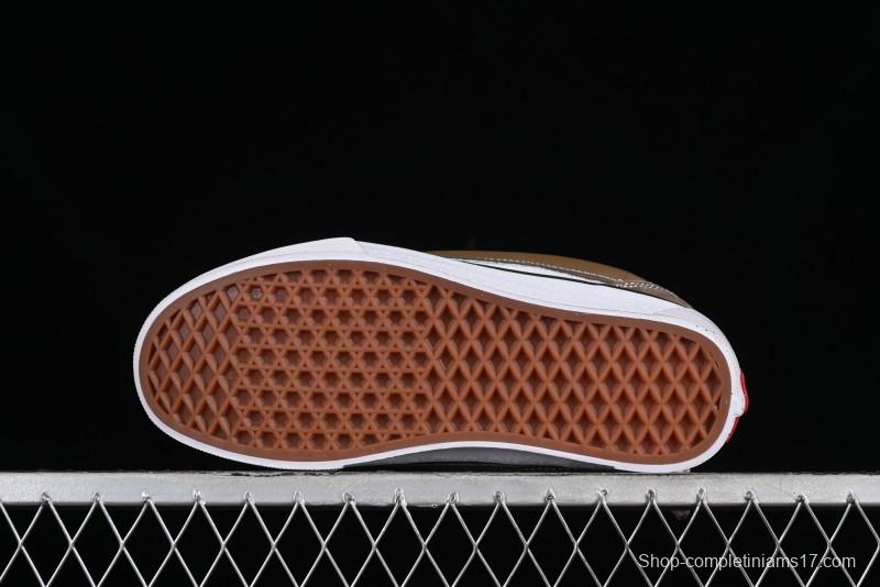 Vans Classics Knu Skool Coffee White Brown Slip-On Shoes - VN0009SAK330