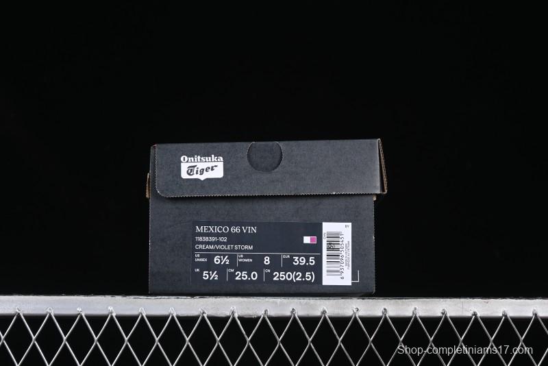 Onitsuka Tiger Mexico 66 Low-Top Leather Sneakers for Casual Running - 1183B391-102