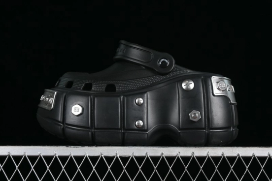 Balenciaga Hardcrocs Slide EVA Round Toe Ultra Thick Sole Clog Sandals - W1S8N1081