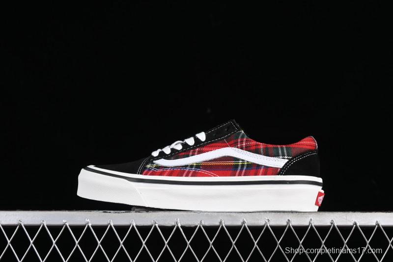 Vans Old Skool 36 DX Anaheim Collection Checkered Low-Top Canvas Sneakers - VN0A38G2PXC