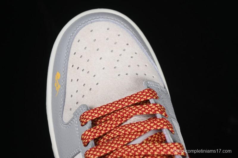 Nike SB Dunk Low Year of the Snake Series Monogram Red Swoosh Anniversary Custom Low-Top Casual Skate Shoes - DJ2024-081