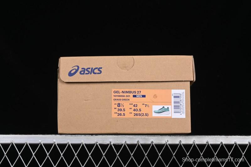 Asics Gel-Nimbus 27 Retro Breathable Casual Shoes Cushioned Men's Durable Running Shoes - 1011B958-301