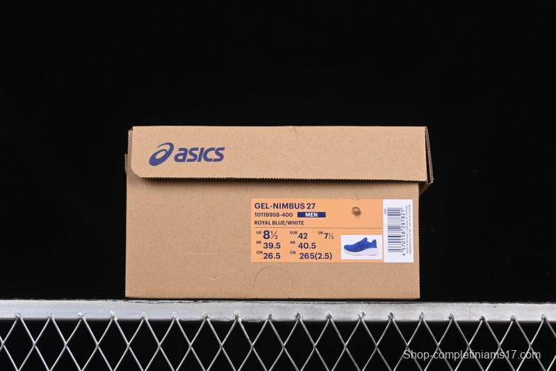 Asics Gel-Nimbus 27 Retro Breathable Casual Shoes Cushioned Mens Durable Running Shoes - 1011B958-400