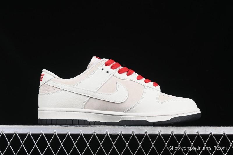 Nike SB Dunk Low Comme des Garcons Play Heart White Anniversary Custom Low-Top Casual Skate Shoes - DJ2024-052
