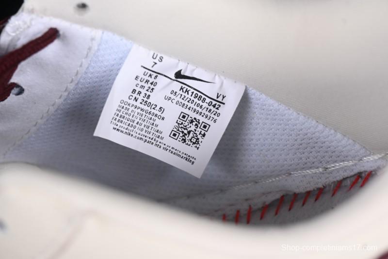 Nike Air Force 1 '07 Low The North Face Collaboration Burgundy Swoosh Casual Sneakers - KK1988-042