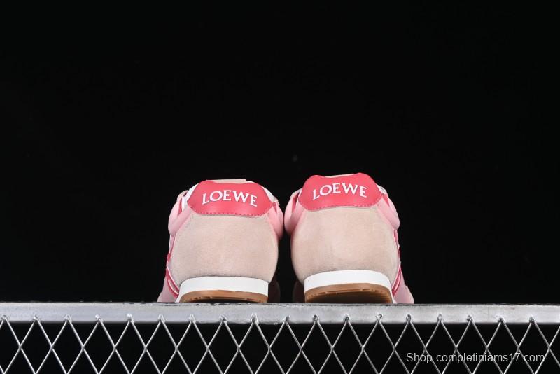 Loewe Ballet Runner 2.0 Sneakers Retro Style Lightweight Casual Sports Shoes - Pink Rose