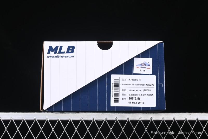 New York Yankees MLB Chunky Liner Lightweight Platform Sneakers with 6cm Height Increase - 3ASXCHL4N50BLS