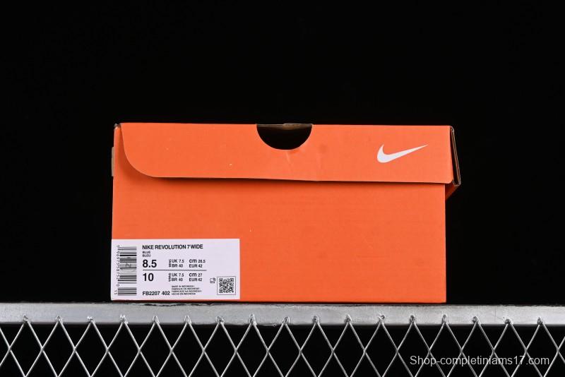 Nike Revolution 7 Wide Low-Top Running Shoes with Breathable Mesh and Durable Cushioning - FB2207-402