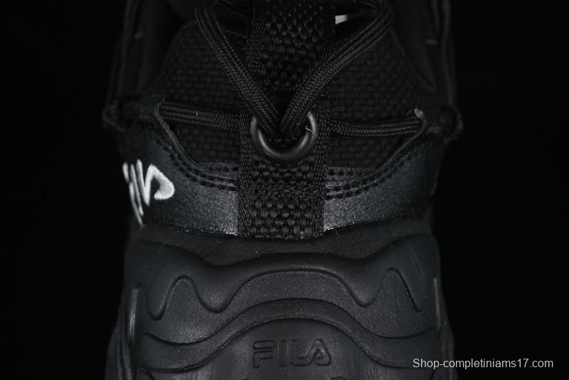 Fila Fusion Retro Mars Running Shoes with Lace-Up Design and Cushioned Sole - F12W422103FBK