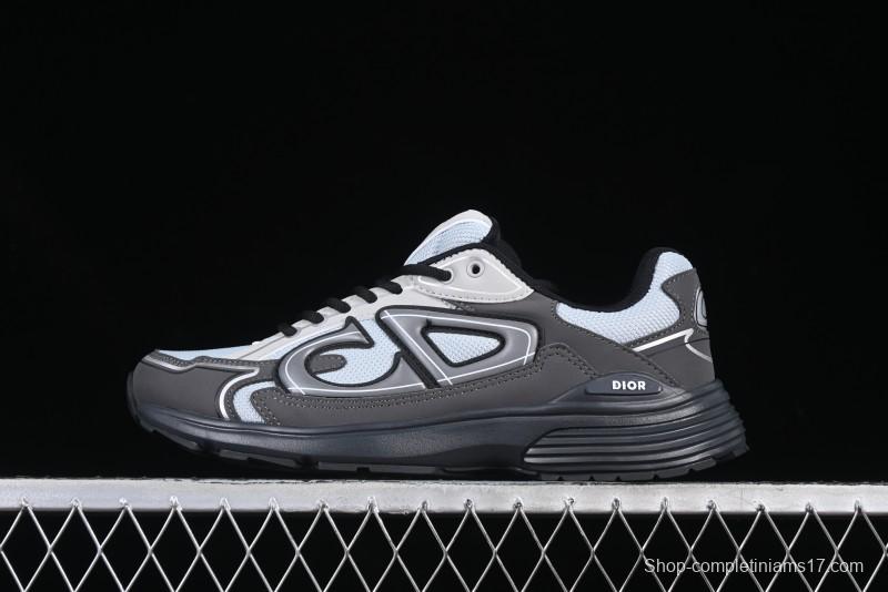 Dior B30 Sneakers with Reflective CD30 Logo and Lightweight Rubber Sole - CD30