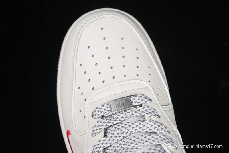 Nike Air Force 1 '07 Low Supreme Snake Year Limited Edition Silver Swoosh Low-Top Casual Sneakers - XS1958-503