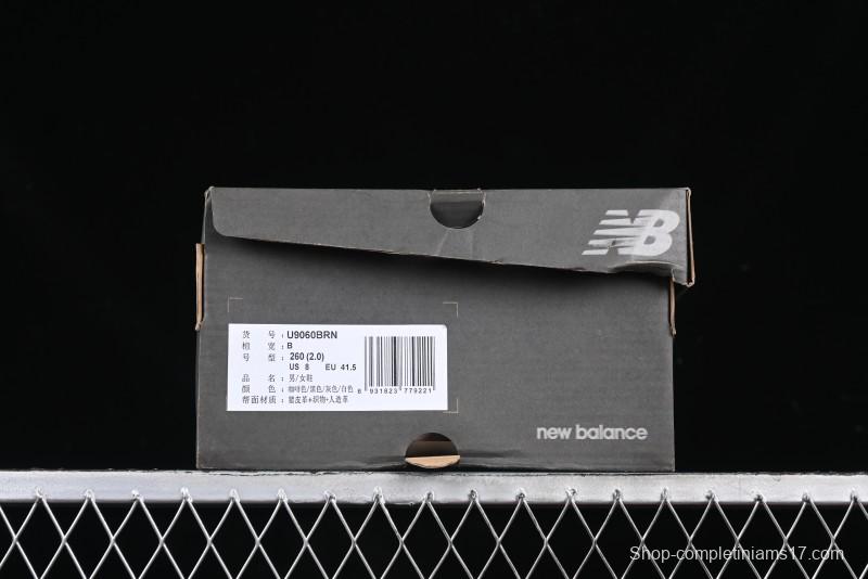 New Balance 9060 Retro Casual Running Shoes with ABZORB Cushioning Technology - U9060BRN