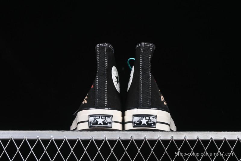 Converse Chuck 1970s High-Top Casual Canvas Sneakers with Classic Graffiti Limited Edition Three-Star Logo - 162050C