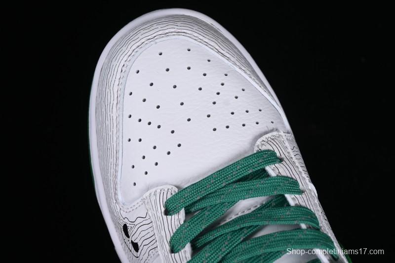 Supreme x Nike Dunk Low SB Skate Shoes with Zoom Air Cushion - XD6188-033