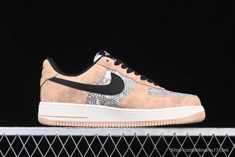 Nike Air Force 1'07 Low The North Face Collaboration - Mesh Brown Low-Top Casual Sneakers - KK1988-031