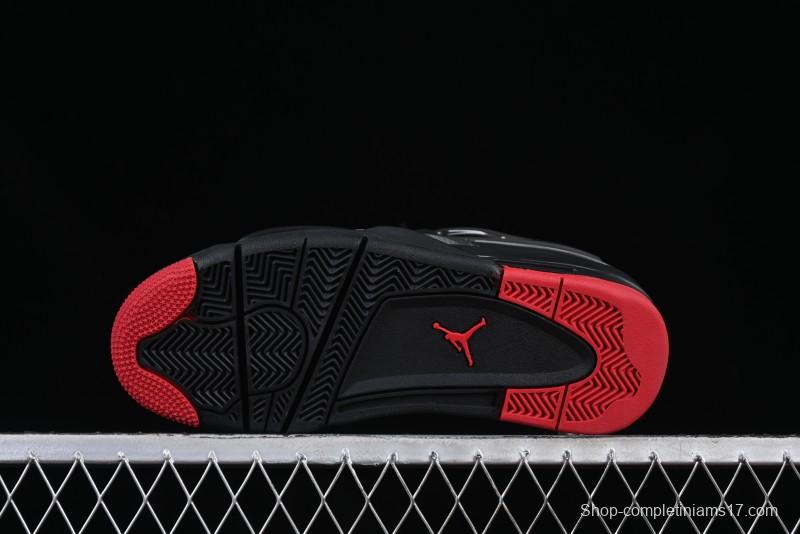 Nike Air Jordan 4 Remastered Sneakers with Textile Mesh, Leather and Suede Upper - FQ7939-060