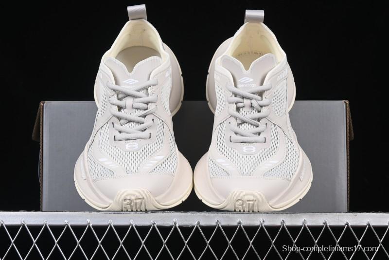 Balenciaga Circuit Lightweight Distressed Print Round-Toe Fashion Casual Sneakers - WFLGY2000