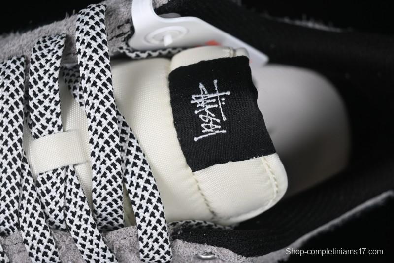 Nike Air Force 1 '07 Low Stussy Collaboration - Suede Grey Low-Top Casual Sneakers - SJ6698-018