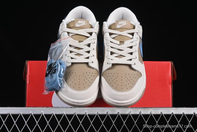 Nike Dunk Low Retro Premium Casual Sneakers in Caramel Cream - HQ1175-240