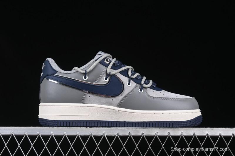 Nike Air Force 1 '07 Low Lightning Collaboration Cement Grey Drawstring Casual Sneakers - SJ1198-111