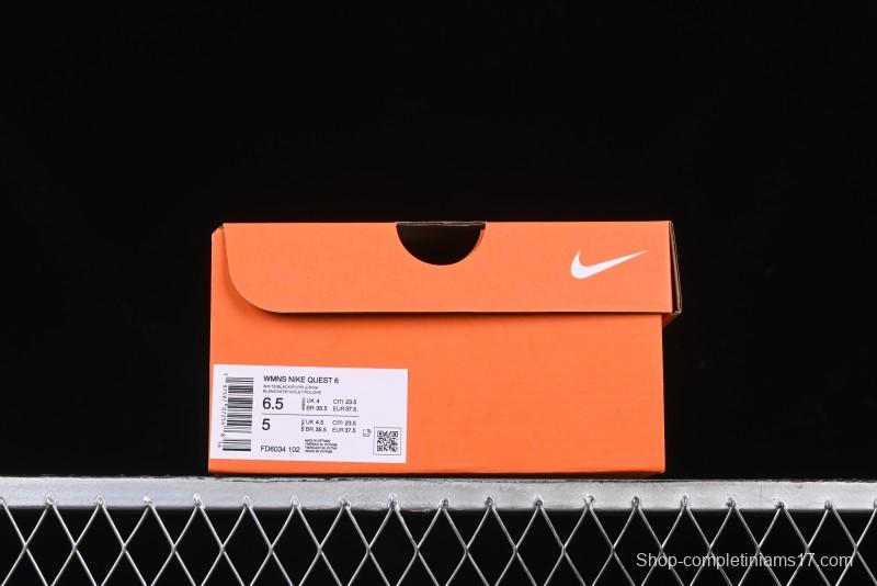 Nike Quest 6 Extreme Series Cushioned Lightweight Running Shoes - FD6034-102